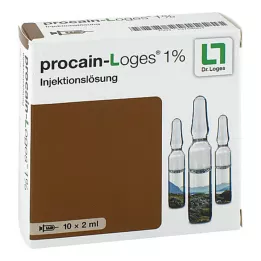PROCAIN-Loges 1% opløsning til injektionsampuller, 10X2 ml