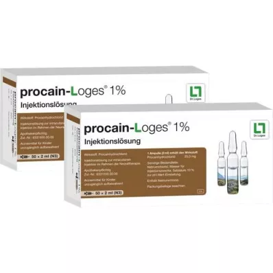 PROCAIN-Loges 1% opløsning til injektionsampuller, 100X2 ml