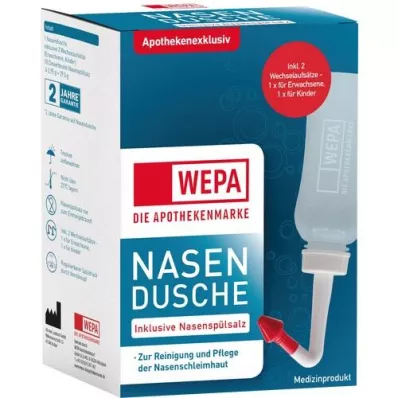 WEPA Nasal douche med 10x2,95 g næseskylle-salt, 1 P