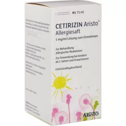CETIRIZIN Aristo allergisaft 1 mg/ml oral opløsning, 75 ml