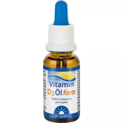 VITAMIN D3 ÖL forte Dr. Jacobs dråber, 20 ml