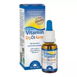 VITAMIN D3 ÖL forte Dr. Jacobs dråber, 20 ml