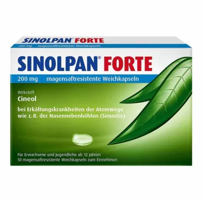 SINOLPAN forte 200 mg enterocoatede bløde kapsler, 50 stk SINOLPAN forte 200 mg enterocoatede bløde kapsler, 50 stk
