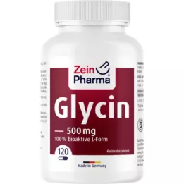 GLYCIN 500 mg i vegetabilske.HPMC kapsler ZeinPharma, 120 kapsler