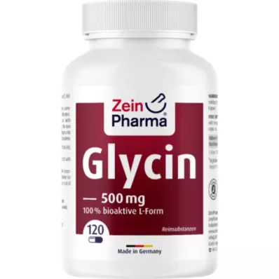 GLYCIN 500 mg i vegetabilske.HPMC kapsler ZeinPharma, 120 kapsler