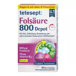 TETESEPT Folinsyre 800 depottabletter, 60 kapsler