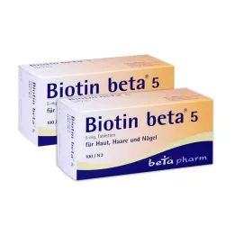 BIOTIN BETA 5 tabletter, 200 stk