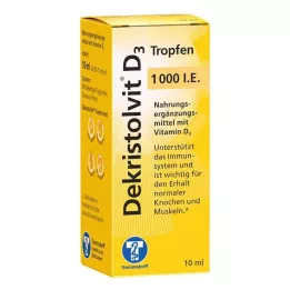 DEKRISTOLVIT D3 1.000 I.U. dråber, 10 ml