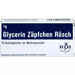 GLYCERIN ZÄPFCHEN Rösch 1 g mod forstoppelse, 10 stk