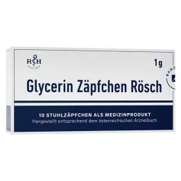 GLYCERIN ZÄPFCHEN Rösch 1 g mod forstoppelse, 10 stk