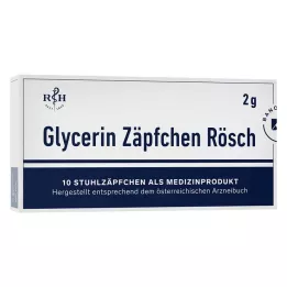 GLYCERIN ZÄPFCHEN Rösch 2 g mod forstoppelse, 10 stk