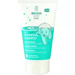 WELEDA Kids 2in1 Shower &amp; Shampoo frisk mynte, 150 ml