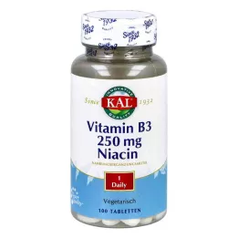 VITAMIN B3 NIACIN 250 mg comprimate, 100 buc