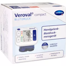 VEROVAL kompakt blodtryksmåler til håndleddet, 1 stk