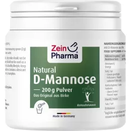 NATURAL D-Mannose fra birk ZeinPharma pulver, 200 g