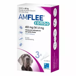 AMFLEE combo 402/361,8mg Lsg.z.Auf.f.Hunde ü.40kg, 3 St