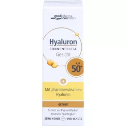HYALURON SONNENPFLEGE Ansigtscreme LSF 50+ tonet, 50 ml