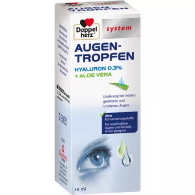 DOPPELHERZ Picături pentru ochi sistem Hyaluron 0,3%, 10 ml