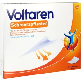 VOLTAREN Smerteplastre 140 mg aktiv ingrediens plastre, 5 stk