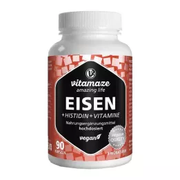 EISEN 20 mg+Histidin+Vitamin C/B9/B12 Kapsler, 90 Kapsler