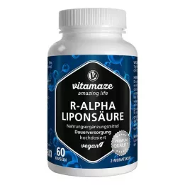 R-ALPHA-LIPONSÄURE 200 mg veganske højdosis-kapsler, 60 stk