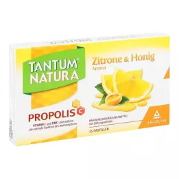 TANTUM NATURA Propolis med citron &amp; Honningsmag, 15 stk