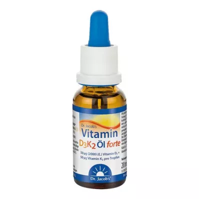 VITAMIN D3K2 olie forte dråber, 20 ml