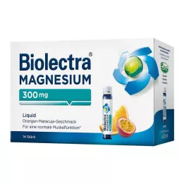 BIOLECTRA Magnesium 300 mg flydende, 14 stk