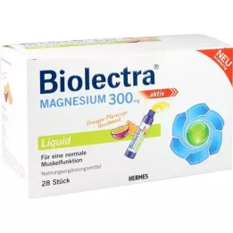 BIOLECTRA Magnesium 300 mg flydende, 28 stk