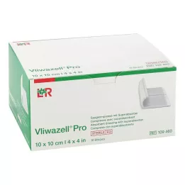 VLIWAZELL Pro superabsorb.compress.sterile 10x10 cm, 10 stk