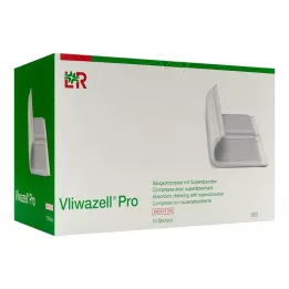 VLIWAZELL Pro superabsorb.compress.sterile 20x40 cm, 10 stk