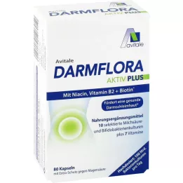 DARMFLORA Active Plus 100 milliarder bakterier + 7 vitaminer, 80 stk