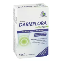 DARMFLORA Active Plus 100 milliarder bakterier + 7 vitaminer, 80 stk