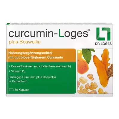 CURCUMIN-LOGES plus Boswellia kapsler, 60 kapsler
