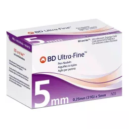 BD ULTRA-FINE Pennåle 5 mm 31 G 0,25 mm, 105 stk
