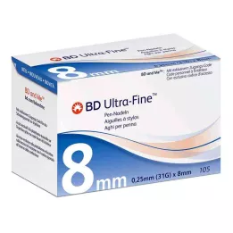 BD ULTRA-FINE Pennåle 8 mm 31 G 0,25 mm, 105 stk