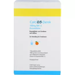 CALCI D3-Denk 1.000 mg/880 I.E. brusetabletter, 120 stk