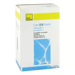 CALCI D3-Denk 1.000 mg/880 I.E. brusetabletter, 120 stk