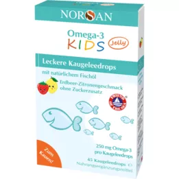 NORSAN Omega-3 Kids Jelly Dragees, 45 stk