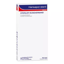 HANSAPOR Steril sårforbinding 10x20 cm, 3 stk