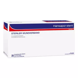 HANSAPOR Steril sårforbinding 10x20 cm, 25 stk