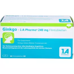 GINKGO-1A Pharma 240 mg filmovertrukne tabletter, 60 stk