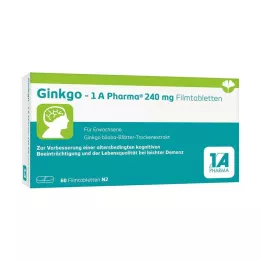 GINKGO-1A Pharma 240 mg filmovertrukne tabletter, 60 stk