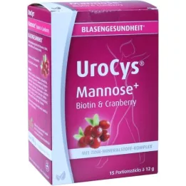UROCYS Mannose+ pinde, 15 stk