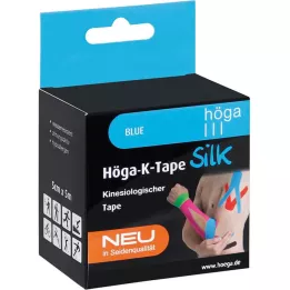HÖGA-K-TAPE Silke 5 cmx5 m l.fr.blå kinesiol.tape, 1 stk