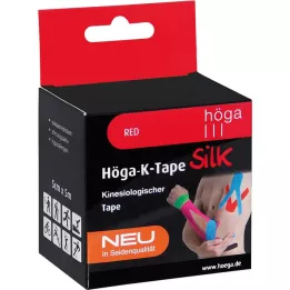 HÖGA-K-TAPE Silke 5 cmx5 m l.fr.rød kinesiol.tape, 1 stk