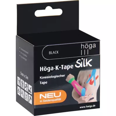 HÖGA-K-TAPE Silke 5 cmx5 m l.fr.sort kinesiol.tape, 1 stk
