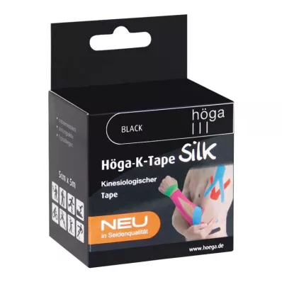 HÖGA-K-TAPE Silke 5 cmx5 m l.fr.sort kinesiol.tape, 1 stk