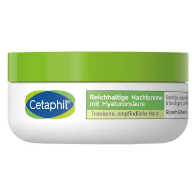 CETAPHIL Rig natcreme med hyaluronsyre, 48 g