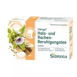 SIDROGA Beroligende te til hals og svælg, filtertepose, 20X1,75 g